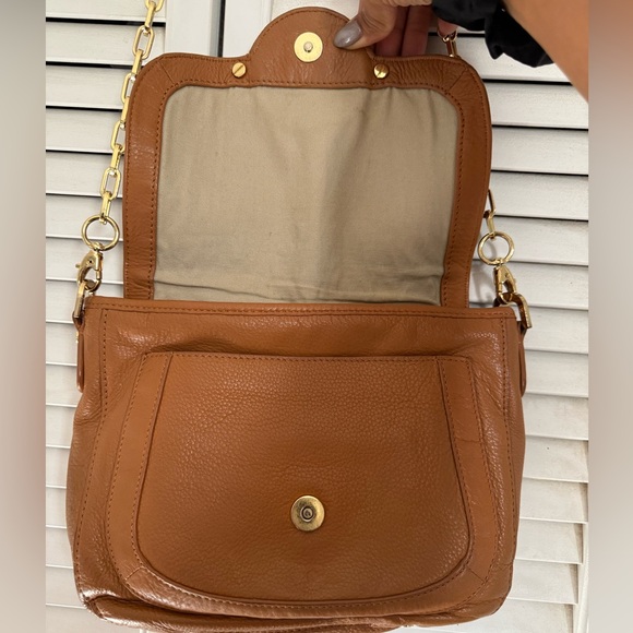 TORY BURCH Saddle bag Camel color GHW - Picture 3 of 7